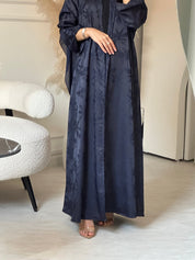 C 0754 - 04 Navy Blue Printed Abaya