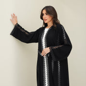C 0764 Black Lace Abaya