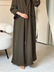 C 0809 Olive Coat Abaya