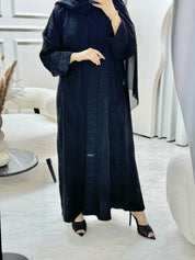 C 0816 Black Beaded Abaya