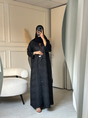 C 0818 Black Coat Abaya