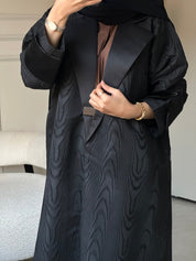 C 0818 Black Coat Abaya