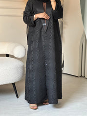 C 0818 Black Coat Abaya