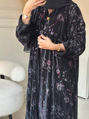 C 0821 Black Velvet Abaya