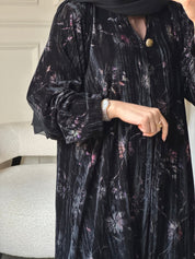 C 0821 Black Velvet Abaya