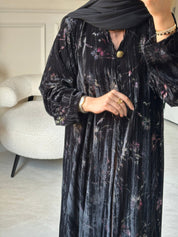 C 0821 Black Velvet Abaya