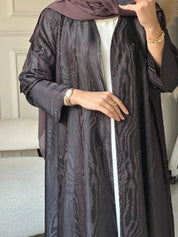 C 0826 Dark Brown Abaya