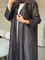 C 0826 Dark Brown Abaya