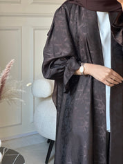 C 0840 - 02 Brown Printed Abaya