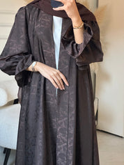 C 0840 - 02 Brown Printed Abaya