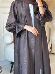 C 0840 - 02 Brown Printed Abaya