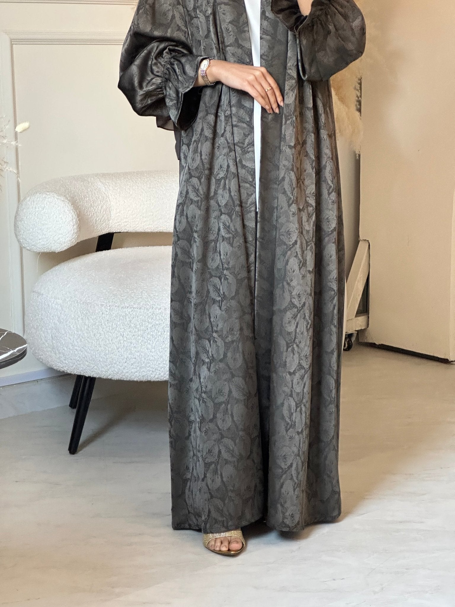 C 0840 - 05 Olive Printed Abaya
