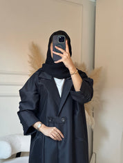 C 0842 Black Coat Abaya