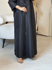 C 0842 Black Coat Abaya