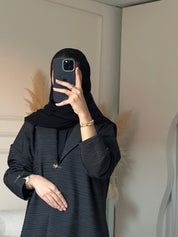C 0850 Black Coat Abaya
