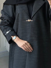 C 0850 Black Coat Abaya