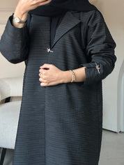 C 0850 Black Coat Abaya