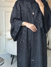 C 0852 Black Coat Abaya