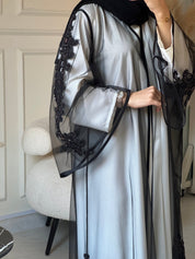 C 0854 Black Lace Abaya