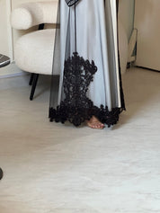 C 0854 Black Lace Abaya