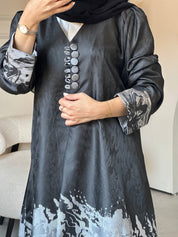 C 0855 - 02 Silver Kloosh Abaya