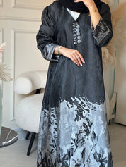 C 0855 - 02 Silver Kloosh Abaya