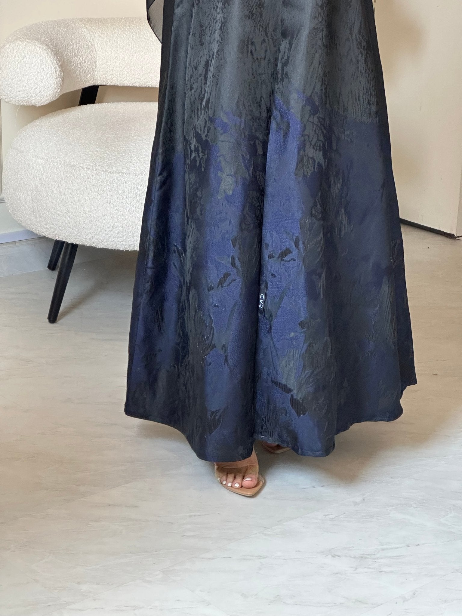 C 0855 - 05 Navy Blue Kloosh Abaya