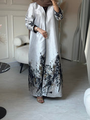 C 0856 - 01 Brown Printed Abaya