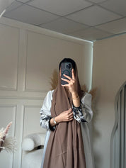 C 0856 - 01 Brown Printed Abaya