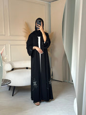 C 0861 Black Beaded Abaya