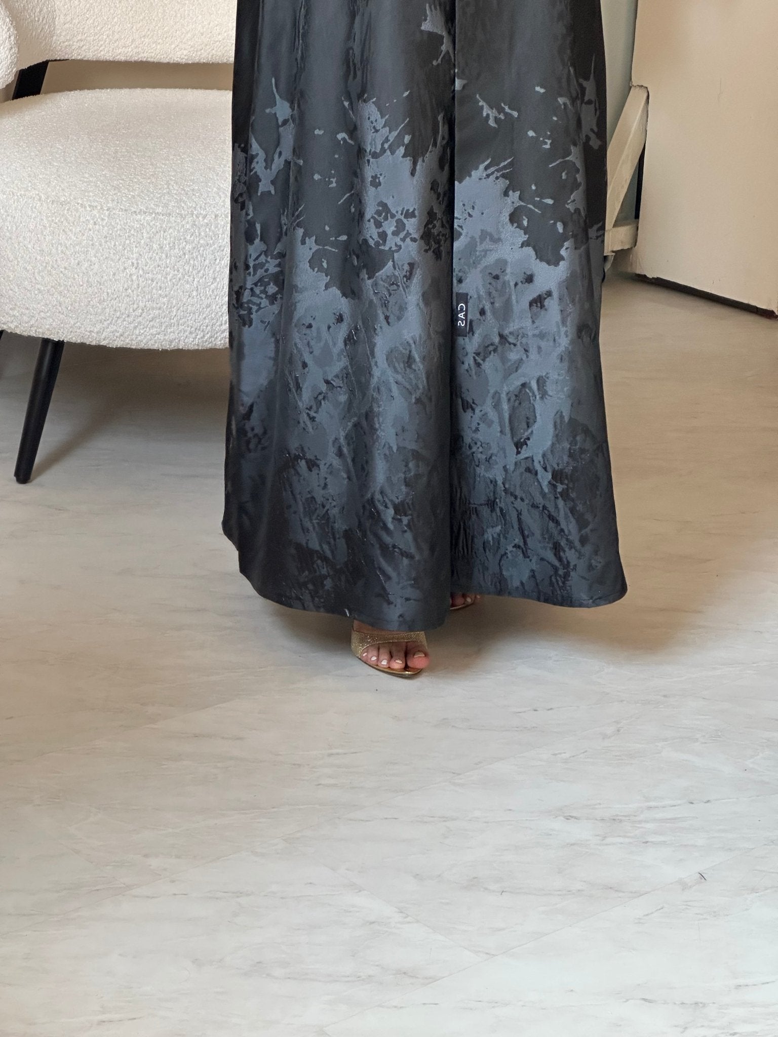 C 0863 - 03 Grey Coat Abaya