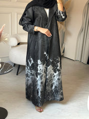 C 0863 - 04 Silver Coat Abaya