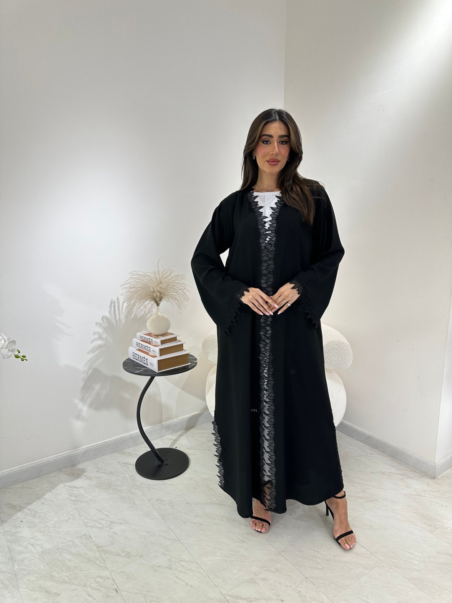 C 0870 Lace Eid Abaya