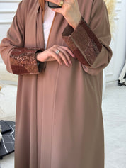 C 0875 - 04 Brown Eid Abaya