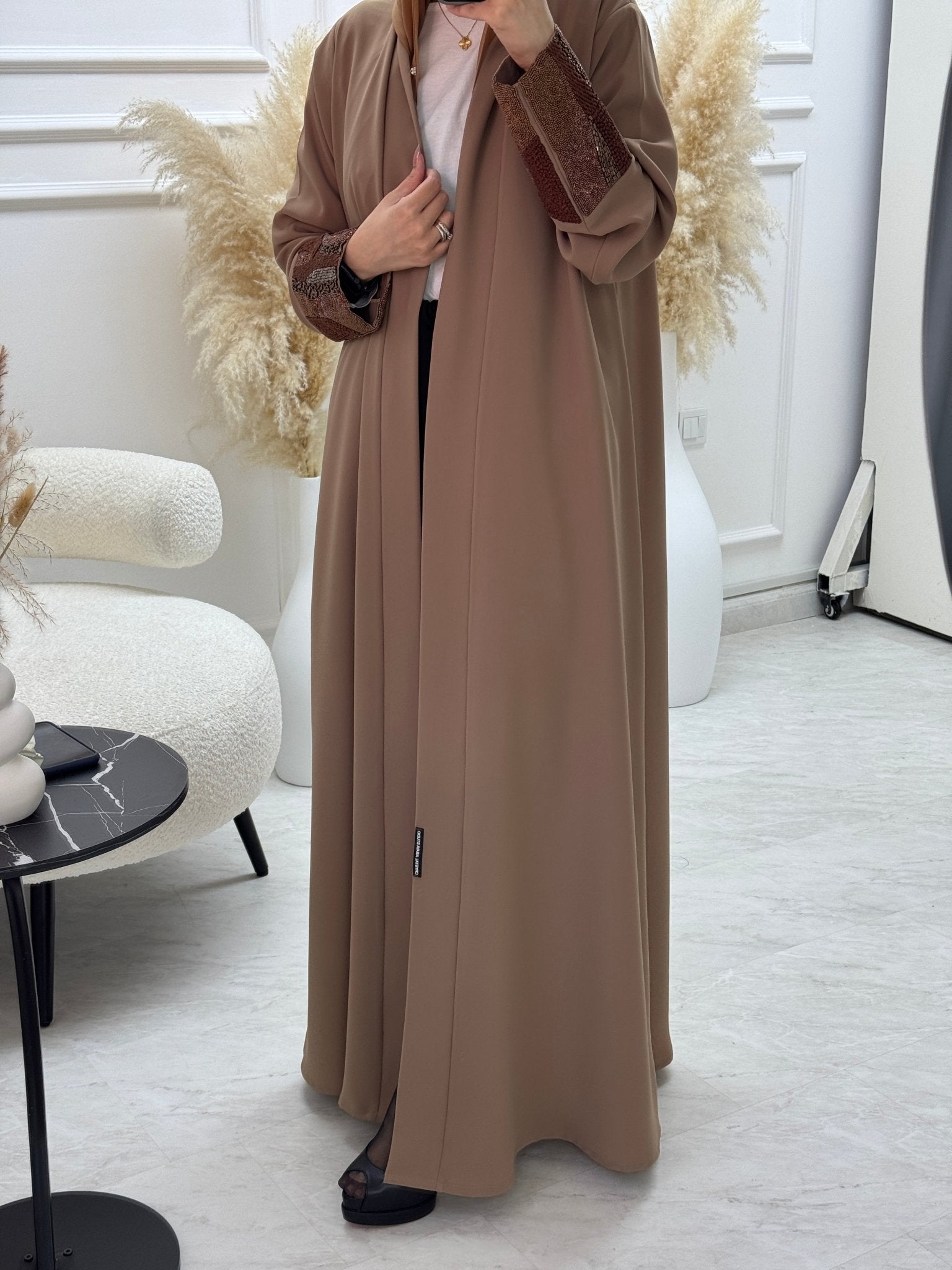 C 0875 - 04 Brown Eid Abaya