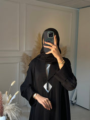 C 0888 Black Beaded Abaya