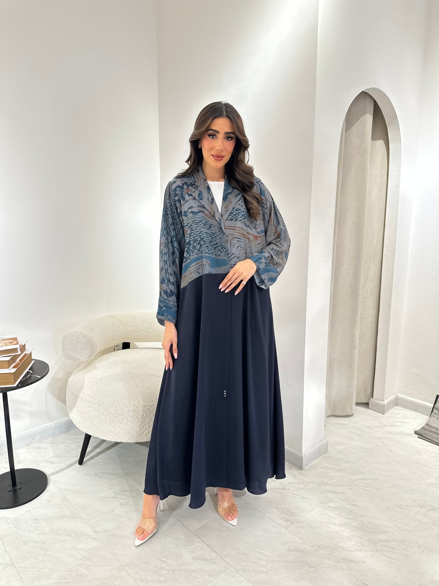 C 0912 Navy Blue Eid Abaya