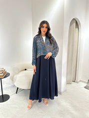 C 0912 Navy Blue Eid Abaya