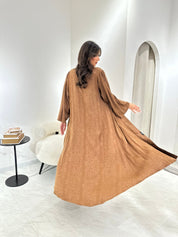 C 0913 Brown Eid Abaya