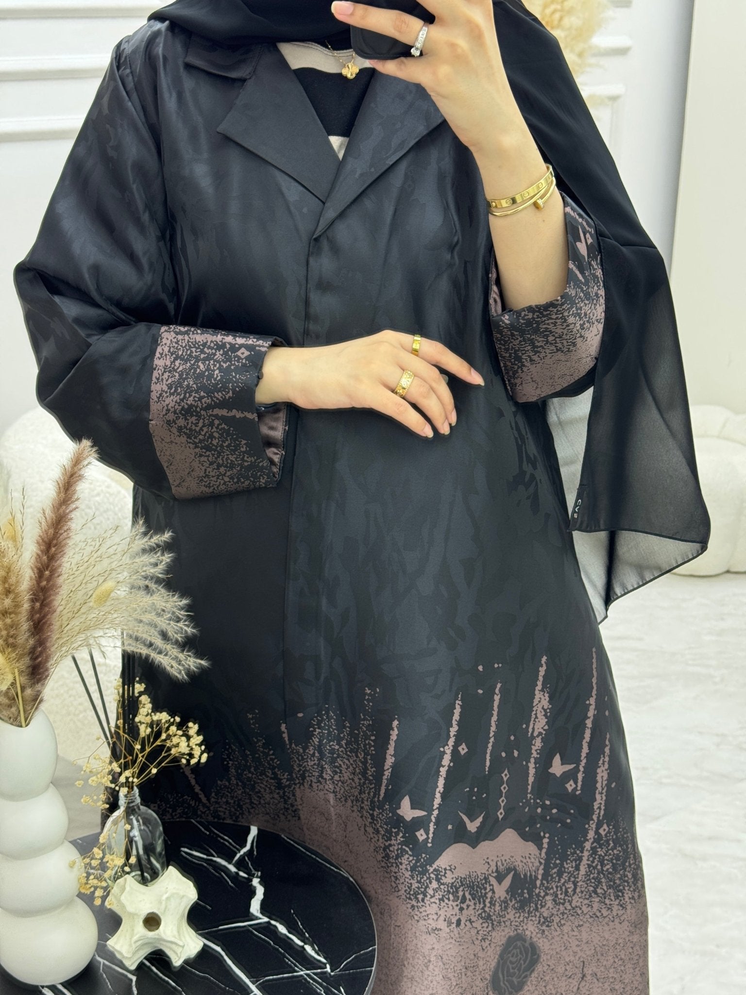 C 0926 - 02 Brown Coat Abaya