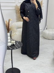 C 0938 Black Coat Abaya
