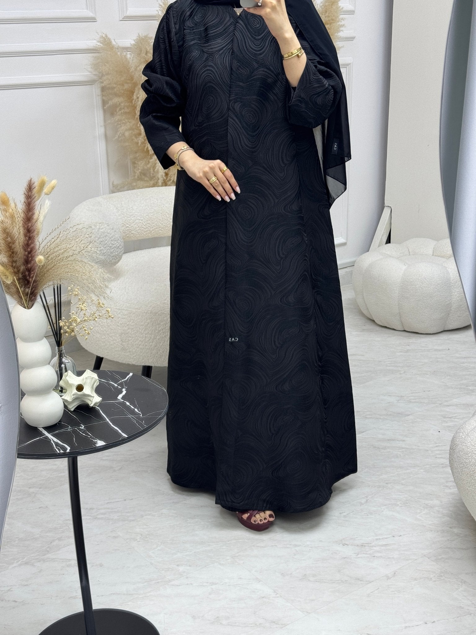 C 0939 Black Abaya