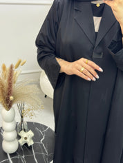 C 0940 Black Coat Abaya