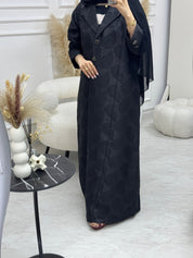 C 0942 Black Coat Abaya