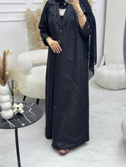 C 0943 Black Coat Abaya