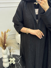 C 0945 Black Coat Abaya