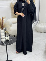 C 0945 Black Coat Abaya