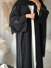 C 0952 Black Lace Abaya