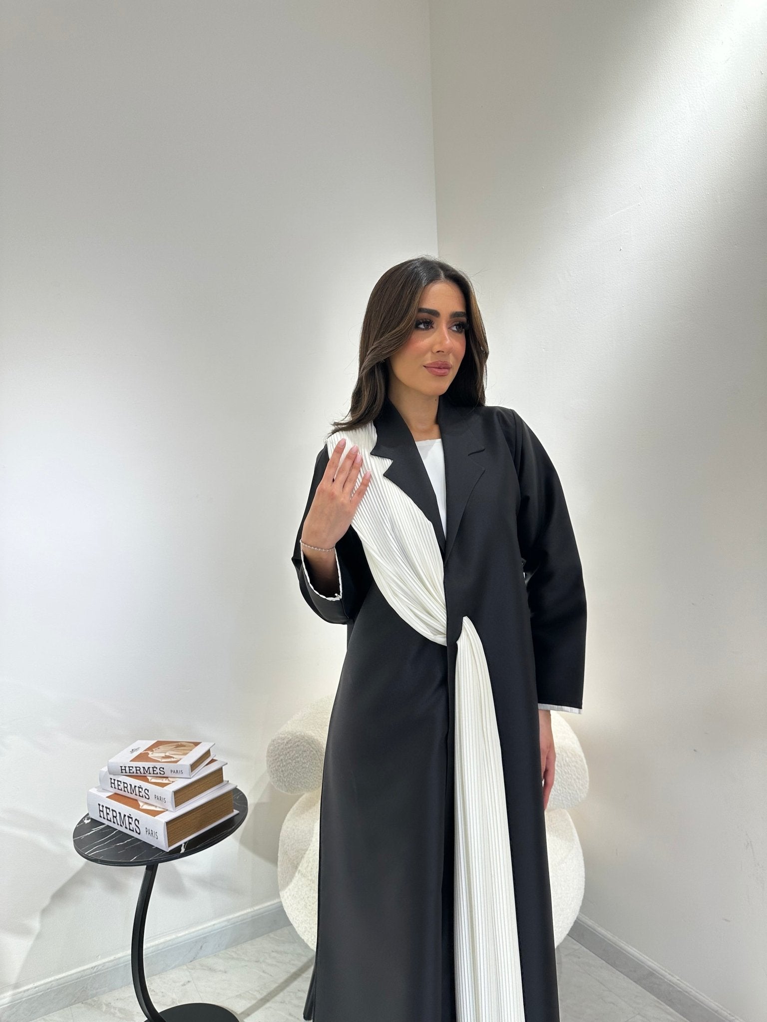 C 0964 Black Coat Abaya
