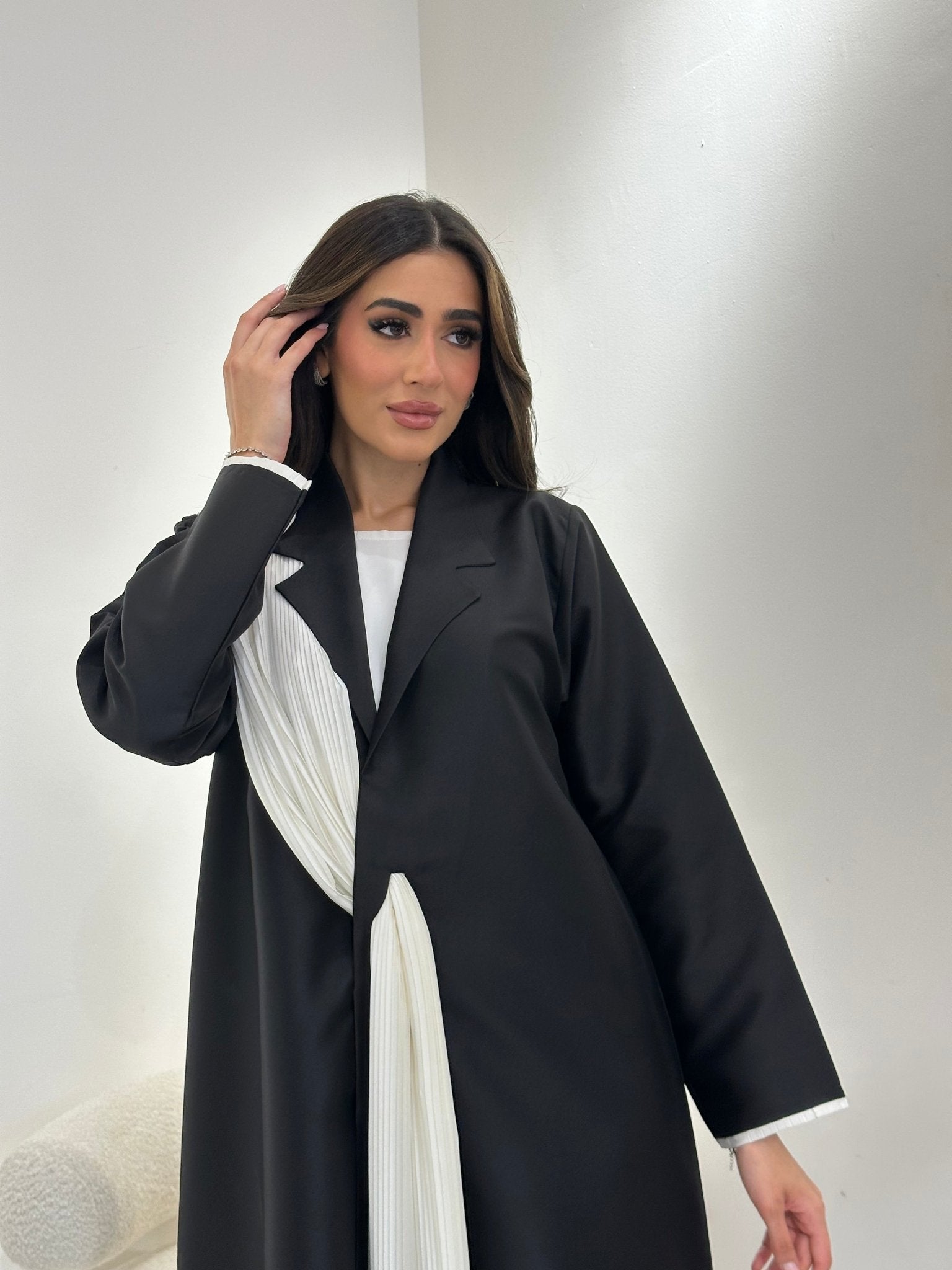 C 0964 Black Coat Abaya